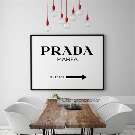 prada milano wall art|prada marfa print.